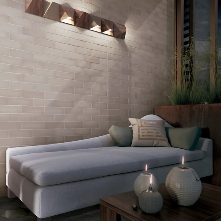 Carrelage mural faience effet zellige MAGMA 13.2x13.2 cm Coral pink - - boîte de 1 m2-Gioia Materia Sale