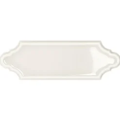 Gioia Materia Carrelage mural faience effet classique KNIGHTSBRIDGE Navette 15x5cm Snow - Brillant / Poli - boîte de 0.50 m2