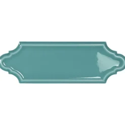 Gioia Materia Carrelage mural faience effet classique KNIGHTSBRIDGE Navette 15x5cm Acqua - Brillant / Poli - boîte de 0.50 m2