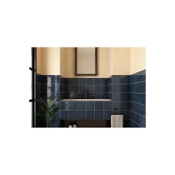 Carrelage mural faience effet zellige VILLAGE 13.2x13.2 cm Royal blue - Brillant / Poli - boîte de 1 m2-Gioia Materia Clearance