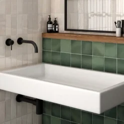 Carrelage mural faience effet zellige MAGMA 20x6.5 cm Malachite - - boîte de 0.5 m2-Gioia Materia Discount