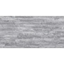 GoodHome Carrelage mural gris décor pierre L.61,5 x l.30,8 cm x ép.8 mm, Shaded Slate