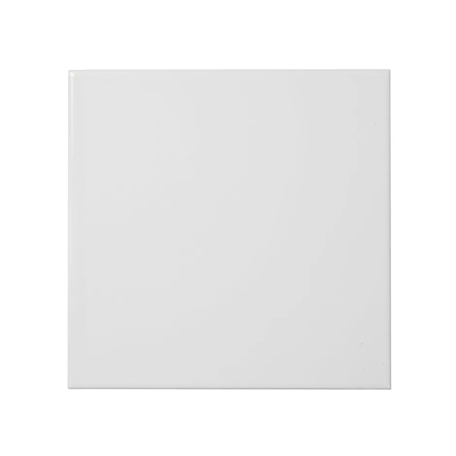 Carrelage mural intérieur blanc brillant L.20 x l.20 cm x ép.6,5 mm, Spezzia