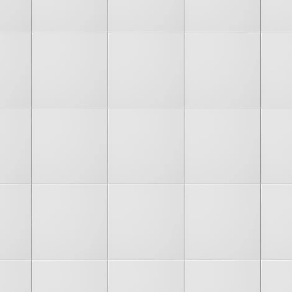 Carrelage mural intérieur blanc brillant L.20 x l.20 cm x ép.6,5 mm, Spezzia