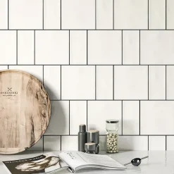 Carrelage mural intérieur Premium 15x45 cm Capri Teal finition brillante-Lux Mosaic Online