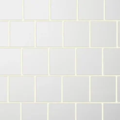 Carrelage mural intérieur blanc brillant L.15 x l.15 cm x ép.6,4 mm, Glossy- Sale