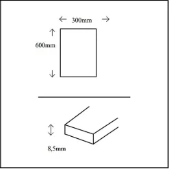 Carrelage mural intérieur blanc brillant à cannelures L.60 x l.30 cm x ép.9 mm, Perouso-GoodHome Online
