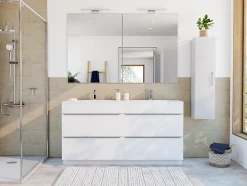 Carrelage mural intérieur travertin veiné L.60 x l.20 cm x ép.12 mm, Travertino- Outlet