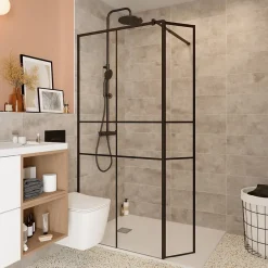 GoodHome Carrelage mural intérieur effet béton gris L.60 x l.20 cm x ép.8,3 mm, Konkrete