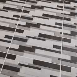 Carrelage mural intérieur décoratif effet béton, gris clair, noir L.25 x l.40 cm x ép.8,8 mm, Cimenti