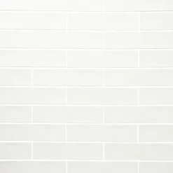 Carrelage mural intérieur blanc brillant effet carreaux anciens L.30,1 x l.7,5 cm x ép.8,5 mm, Vernisse-GoodHome Hot