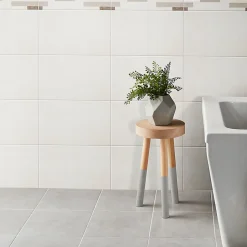 Carrelage mural intérieur effet béton ivoire L.40 x l.25 cm x ép.8,8 mm, Cimenti- Outlet