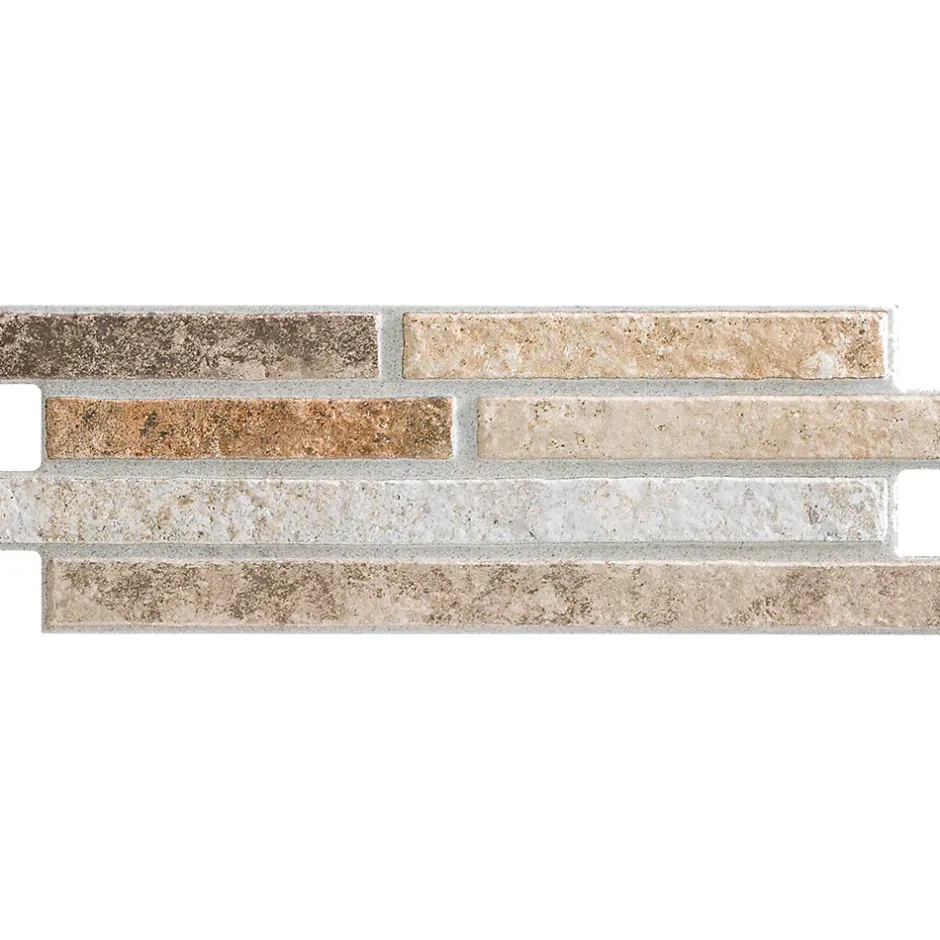 Lux Mosaic Carrelage Mural Intérieur/Extérieur Grès cérame Premium 15x45 cm Amsterdam Old Rectangulaire Effet Brique