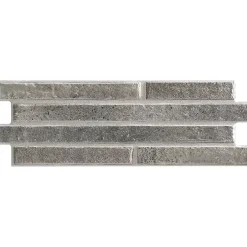 Lux Mosaic Carrelage Mural Intérieur/Extérieur Grès cérame Premium 15x45 cm Amsterdam Charcoal Rectangulaire Effet Brique