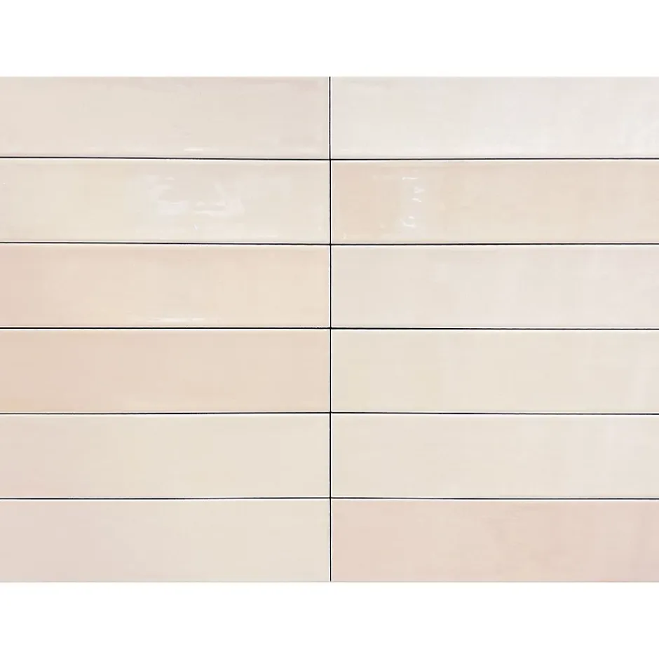 Lux Mosaic Carrelage mural intérieur/exterieur. Grès cérame Zellige Ivory 7x28cm