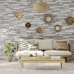 Lux Mosaic Carrelage Mural Intérieur/Extérieur Grès cérame Premium 15x45 cm Amsterdam Vintage Rectangulaire Effet Brique