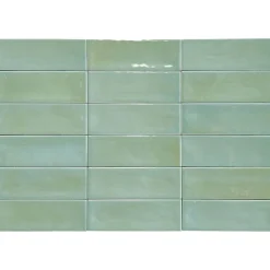 Carrelage Mural Mini Metro 5x15cm Premium. Beret Moss Brillant-Lux Mosaic Outlet