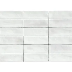 Carrelage Mural Mini Metro 5x15cm Premium. Beret White Matt-Lux Mosaic New