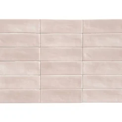 Lux Mosaic Carrelage Mural Mini Metro 5x15cm Premium. Beret Rosé Matt