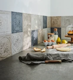 GoodHome Carrelage mural multicolore effet carreaux de ciment L.20 x l.20 cm x ép.8 mm, Koney