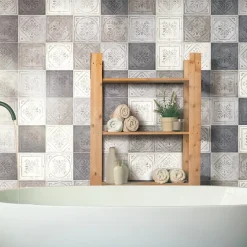 GoodHome Carrelage mural multicolore effet carreaux de ciment L.20 x l.20 cm x ép.8 mm, Koney