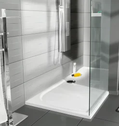 GoodHome Carrelage mural Plain 20x60 cm gris clair