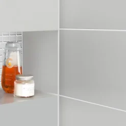 GoodHome Carrelage mural Plain 20x60 cm gris clair