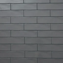 Carrelage mural Vernisse 30,1 x 7,5 cm gris foncé-GoodHome Online