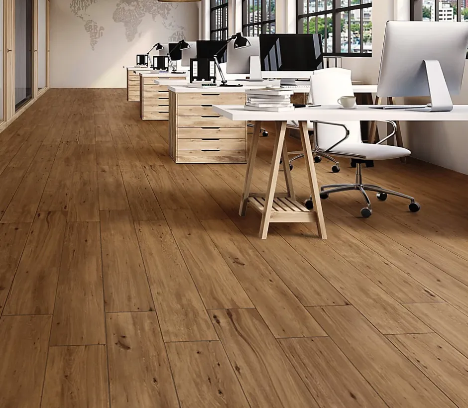 Energie Ker Carrelage Padouk R11 : adhérence élevée Nut - ADZ 120 x 20cm ( vendu par boite de 1,2 m² )