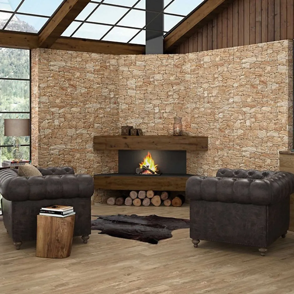 carrelage parement TEIDE BEIGE 33.3x65cm effet pierre-Concept Mosaïque Best