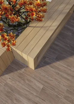 Carrelage Parquet Antidérapant 20x90 Feel Brun R11 --Allocarrelage Clearance