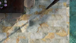 Carrelage Pierre de Bali 30x60 Thai Tegalan Vert Extérieur R11 --Allocarrelage Sale