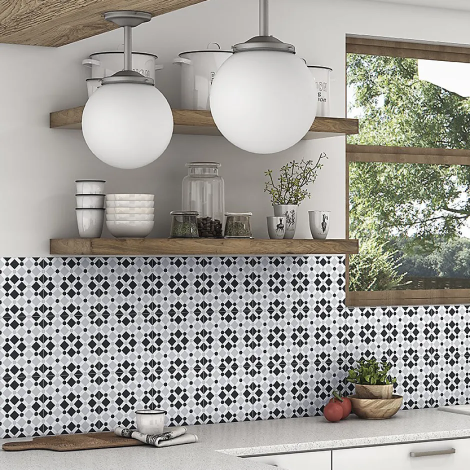 Lux Mosaic Carrelage premium effect ciment mat Dekor Dusk 20x20 cm