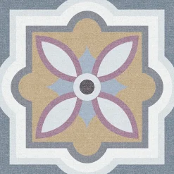 Carrelage premium effect ciment mat Santiago Patchwork 20x20 cm-Lux Mosaic Outlet