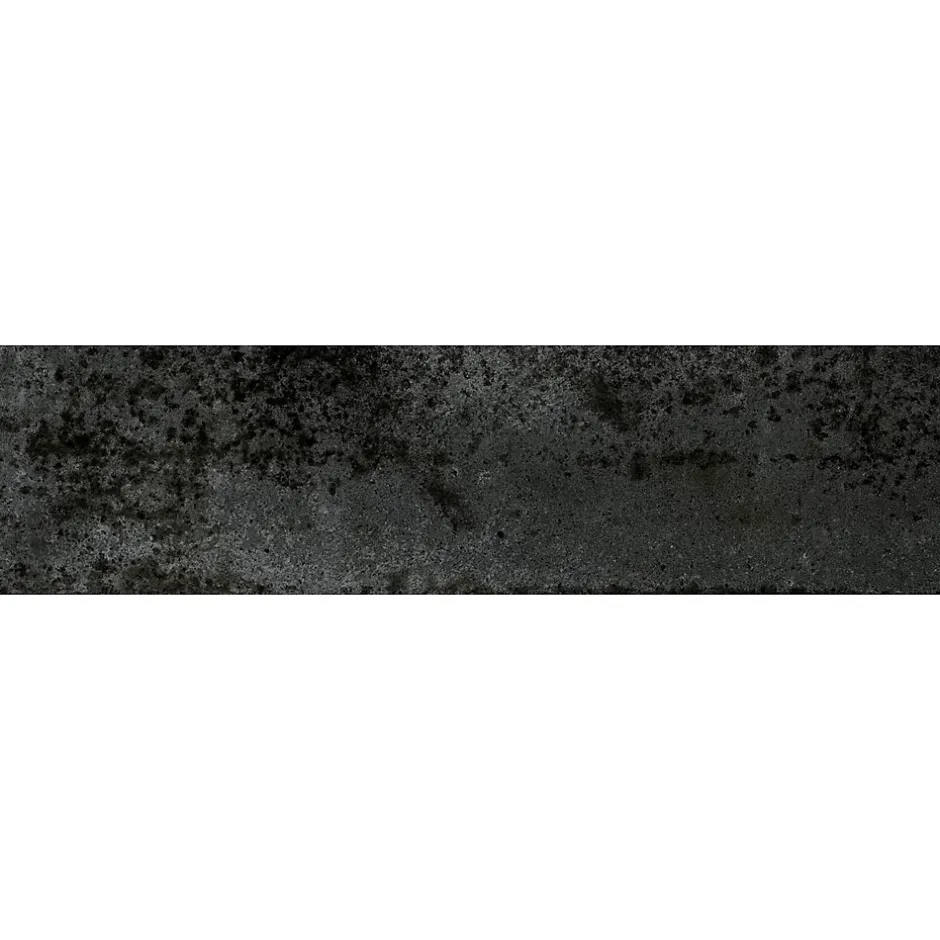 Carrelage Premium Nissel Black 7,5x30 cm Brillant Design Rustique-Industrie pour Murs Intérieurs-Lux Mosaic Sale