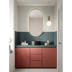 Aelle Carrelage Carrelage sol / mur brique uni blanc crème 5,6x23,2 cm MODULO BASE GESSO