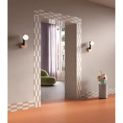 Aelle Carrelage Carrelage sol / mur briquette rectangulaire uni blanc brillant 5X15 cm FÄRGBLOCK LUCIDO BIANCO FGB101L