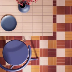 Carrelage sol / mur briquette rectangulaire uni rouge mate 5X15 cm FÄRGBLOCK MATT BORGOGNA FGB 124M-Aelle Carrelage Sale