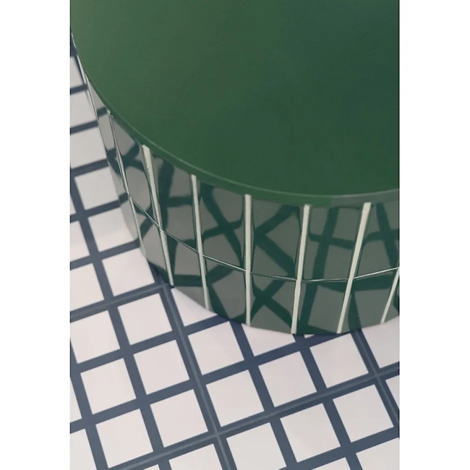 Aelle Carrelage Carrelage sol / mur briquette rectangulaire uni vert émeraude brillant 5X15 cm FÄRGBLOCK LUCIDO SMERALDO FGB107L