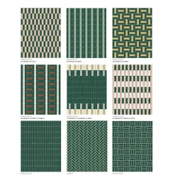 Aelle Carrelage Carrelage sol / mur briquette rectangulaire uni vert émeraude brillant 5X15 cm FÄRGBLOCK LUCIDO SMERALDO FGB107L