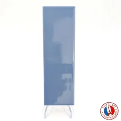 Carrelage sol / mur briquette rectangulaire uni bleu brillant 5X15 cm FÄRGBLOCK LUCIDO CIELO FGB104L-Aelle Carrelage