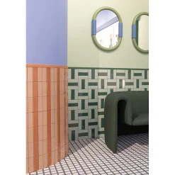 Carrelage sol / mur briquette rectangulaire uni orange brillant 5X15 cm FÄRGBLOCK LUCIDO ARANCIO FGB109L-Aelle Carrelage Discount