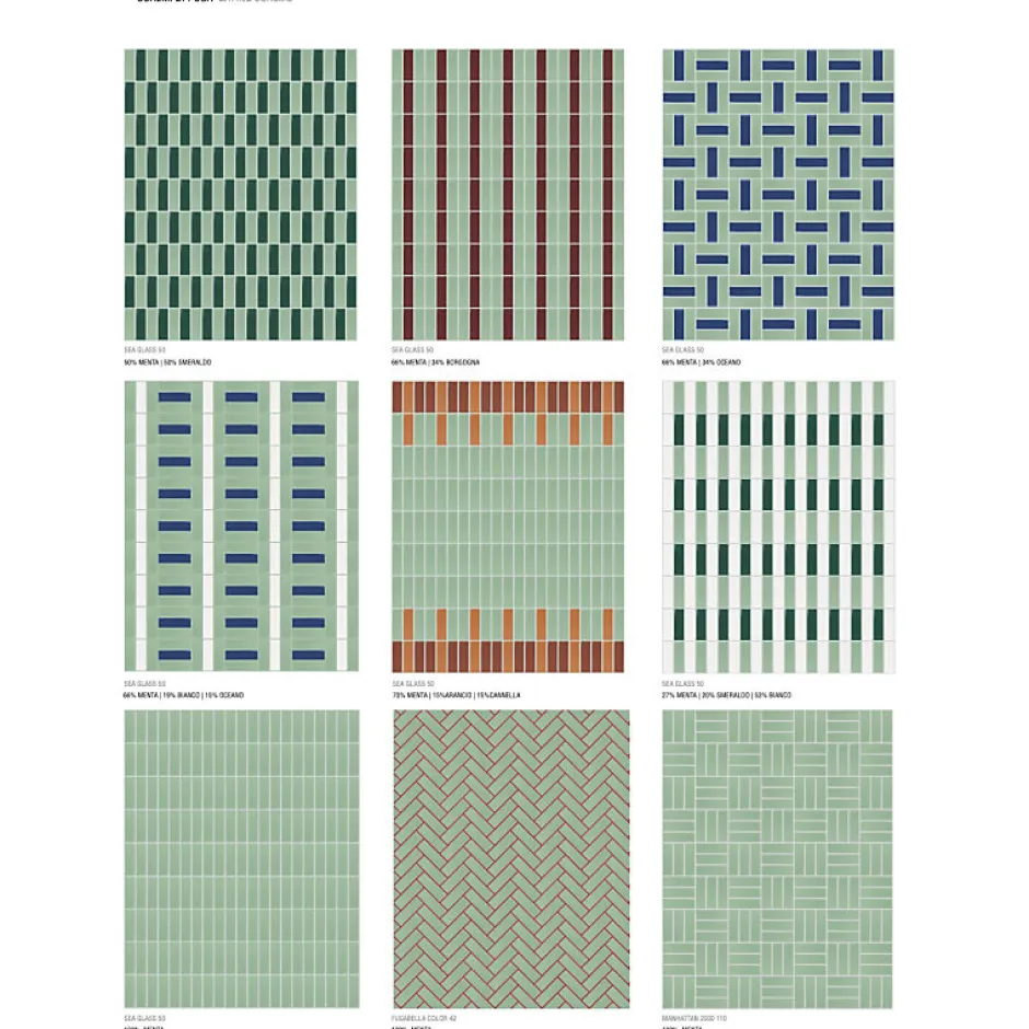 Aelle Carrelage Carrelage sol / mur briquette rectangulaire uni vert menthe mate 5X15 cm FÄRGBLOCK MATT MENTA FGB119M