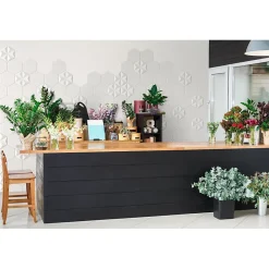 Carrelage sol / mur brique à relief uni bleu vert 5,6x23,2 cm MODULO TONDI MUSCHIO-Aelle Carrelage New