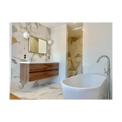 Carrelage sol / mur écaillon poisson effet marbre grand format NIKOI TULUM KIRUNA-Aelle Carrelage Best