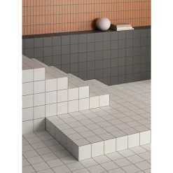 Aelle Carrelage Carrelage sol / mur décor géométrique vvert et terracotta 18,6x18,6 cm OLTRE3 Verde Cotto