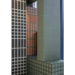 Aelle Carrelage Carrelage sol / mur décor mosaique noir et vert 18,6x18,6 cm OLTRE9 Nero Verde