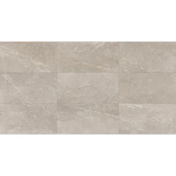 Aelle Carrelage Carrelage sol / mur effet pierre taupe 60x120 cm BETILO R TAUPE