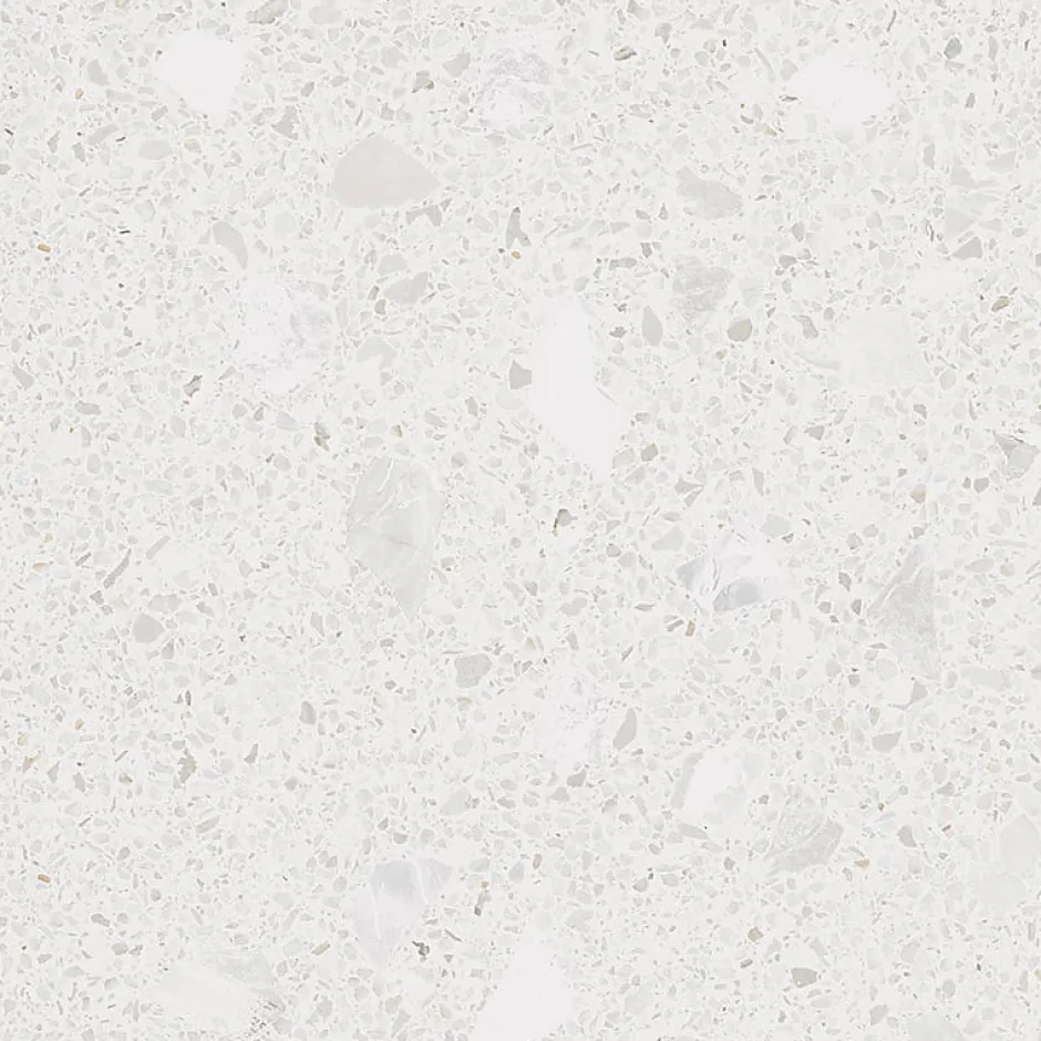 Carrelage sol / mur effet terrazzo blanc brillant 80x80 cm MISCELA NACAR POLISHED(vendu par boite de 1.26m2)-Eiffel art construction Sale