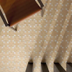 Carrelage sol / mur effet terrazzo blanc brillant 80x80 cm MISCELA NACAR POLISHED(vendu par boite de 1.26m2)-Eiffel art construction Sale